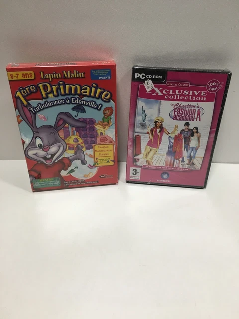 Lot De 2 Jeux Pc Cd Rom Neuf Sous Blister
