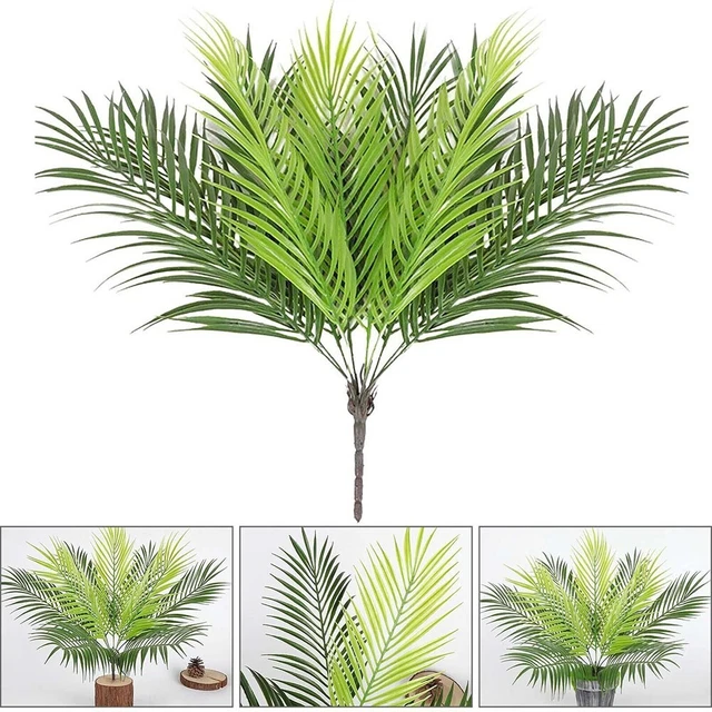 AOMiGT Feuilles De Palmier Tropicales, 30 Pcs Artificielles Feuilles De