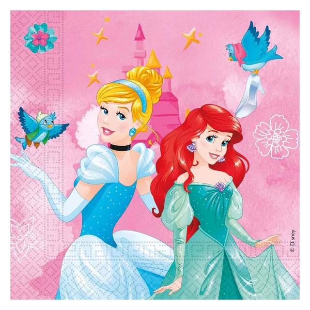 Invitations Princesse FSC | 6 Pièces + Enveloppes | Thème Enfant | 11x10 Cm | Papier Certifié