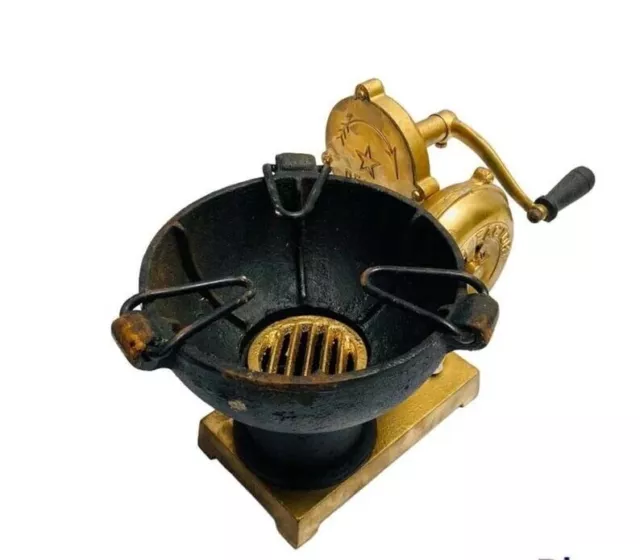 Forja horno soplador de mano tipo Pedal mango estilo Vintage ventilador de... 2