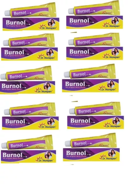 Crème Antiseptique Burnol (15 Gm X10) Brûlures Blessures Coupures Mineures...