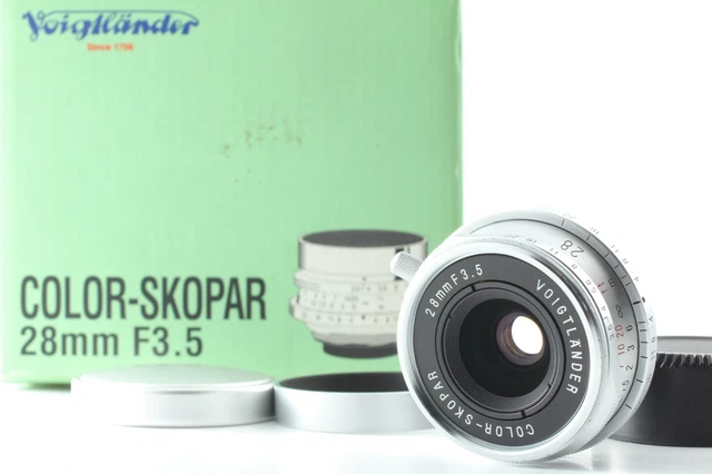 【MINT in BOX, Hood】 Voigtlander Color Skopar 28mm f/3.5 Lens for Leica L39 JAPAN