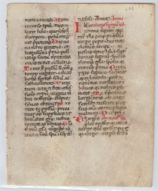 RARE ILLUMINATED Medieval BREVIARY Book Hours MANUSCRIPT Vellum LEAF Lucca 1464 RARE ILLUMINATED Medieval BREVIARY Book Hours MANUSCRIPT Vellum LEAF Lucca 1464