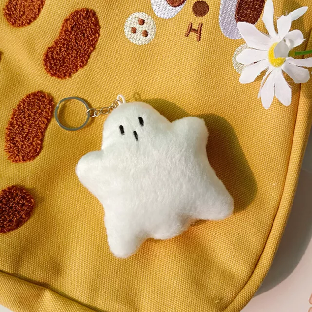 Creativo Halloween Fantasma Llavero Adorable Suave Peluche Muñeca Llavero Bolso Coche