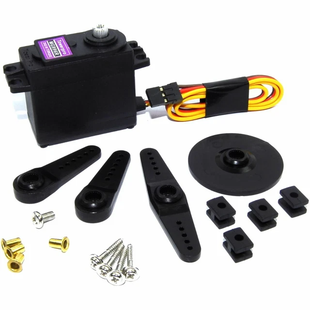 Servomotore Digitale Full Metal 12kg - Impermeabile, Alta Coppia, In Acciaio Inox Per RC Auto, Robot E Aerei - SPT4412LV, 41x20.3x28mm - 2