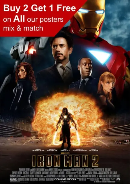 Iron Man 2 2010 Movie Poster A5 A4 A3 A2 A1
