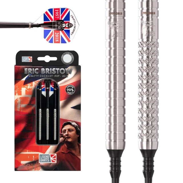 LEGEND DARTS ERIC BRISTOW 22g セット Eric Bristow Tungsten Darts Set Cocked Finger Legend Steel