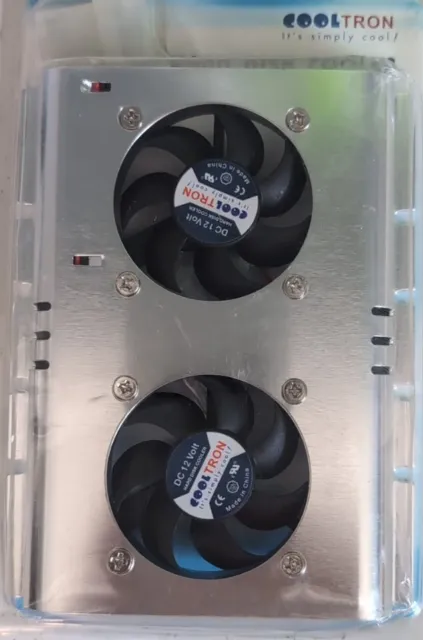 Dual Fan + Aluminium 3.5" Bay Cooler For Hdd Hard Disk Drive