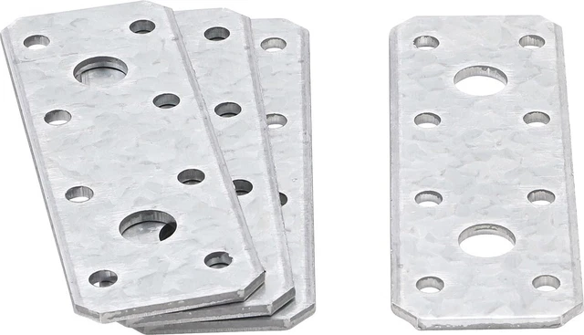 BGS DIY Flachverbinder, 100 x 35 x 2 mm, 4-tlg.