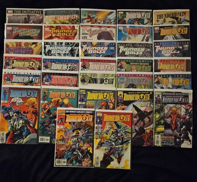 Marvel Comics Lot: Thunderbolts, Thirty Two Issues