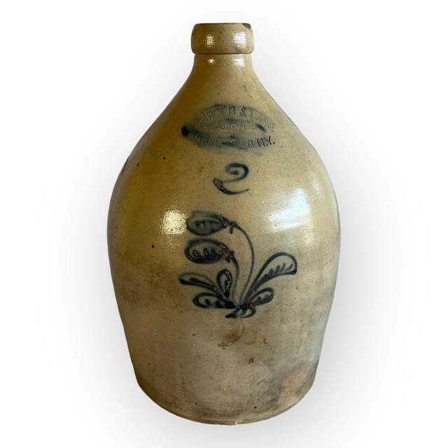 Buger & Lang/Rochester NY Decorated Jug