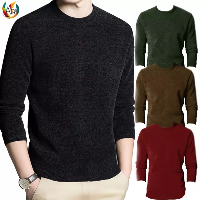 Maglione uomo Invernale Girocollo Caldo Maglioncino Uomo Regular Casual Pesante