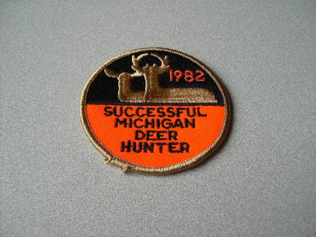 Michigan Successful Deer Hunting Patch – Choose From 1972 To 1977 Designs