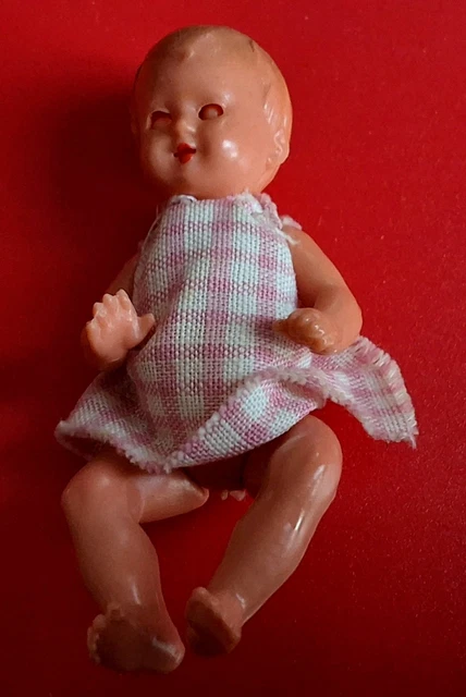 Poupon Baigneur En Celluloïd – Marechal & Grassard – Vintage Années 1940-50 – Taille 33 Cm