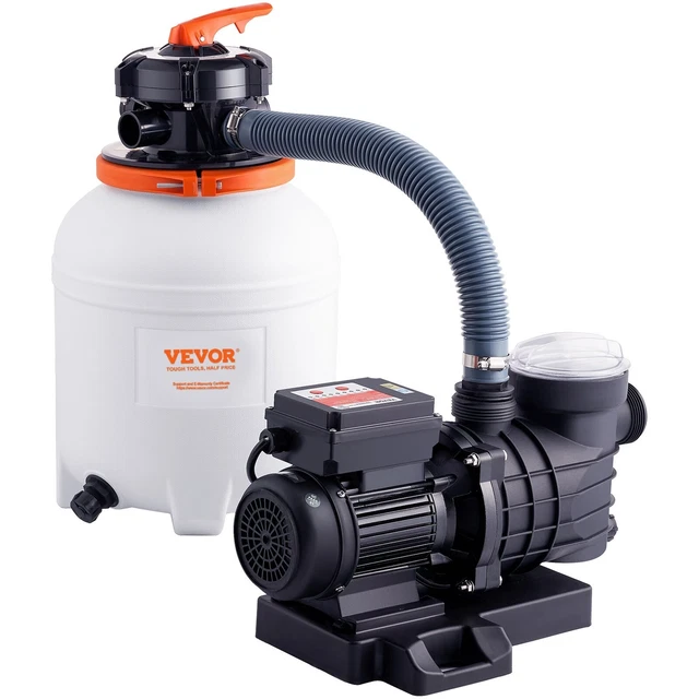 SAND FILTER PUMP For Above Ground Pools, 12", 3000 Gph Express Ship