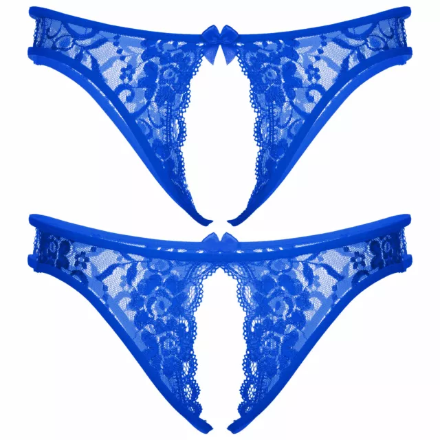 MENS SISSY FLORAL Lace Mesh Underwear Crotchless Underpants Briefs  Crossdresser $7.19 - PicClick