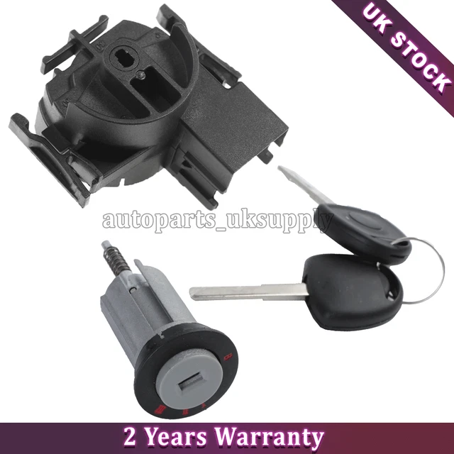 Barillet D'allumage + 2 Clés Pour Opel Corsa C, Combo C, Meriva A, Tigra B | Compatible Référence 90511999