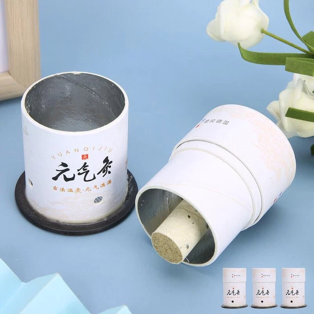 Tubi Moxa Senza Fumo - Acciaio Inox - Massaggio Agopuntura - 4 Pezzi