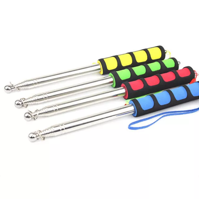1.6M Portable Extendable Telescopic Handheld Windsock Flag Pole Pointer Pol-wf