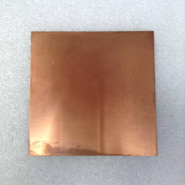 Copper or Brass Sheet Plate 0.5mm to 2mm  100x100 Industrial Craft Repairs metal