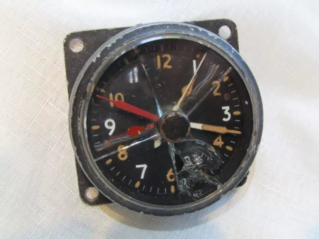 WW2 RAF VINTAGE 1 Day AIRCRAFT COCKPIT CLOCK SPITFIRE HURRICANE