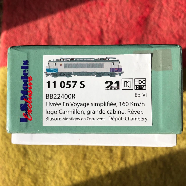 LOCOMOTIVE BB 7369 SNCF, DELIVERED BETON GRAY / ORANGE, HO, EpV, SOUND DIGITAL BY LS MODELS 11204S