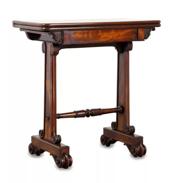 Small Regency Period Mahogany Card Table