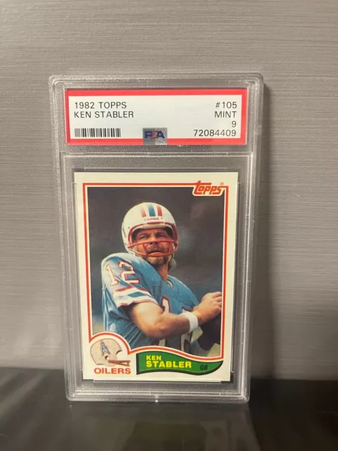 1982 Topps Ken Stabler Houston Oilers #105