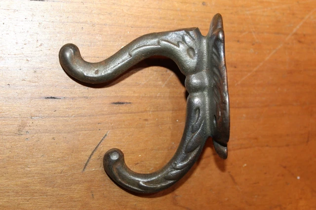 Antique Vintage Coat Hat Closet Cast Iron Hook N-5