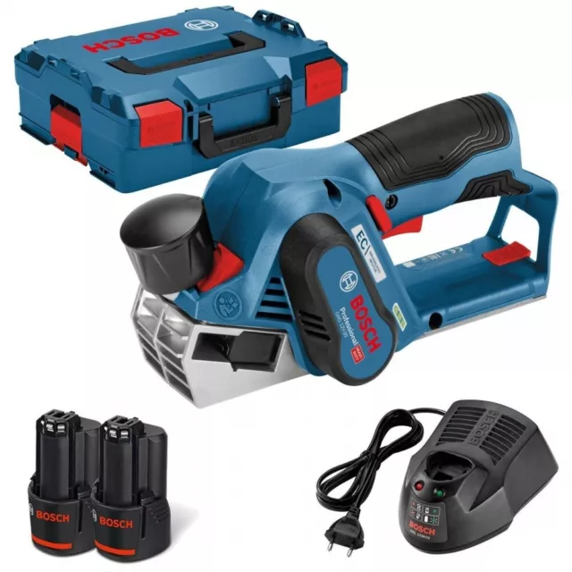 Bosch Batterie-Hank Gho 12V-20 Professional 2x Piles 3,0 Ah + Chargeur' L-BOXX