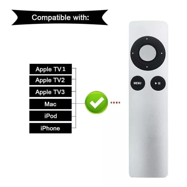 Universal Ersatz Mini Fernbedienung für Apple TV1 tv2 tv3 mc377ll/eine md199ll/a