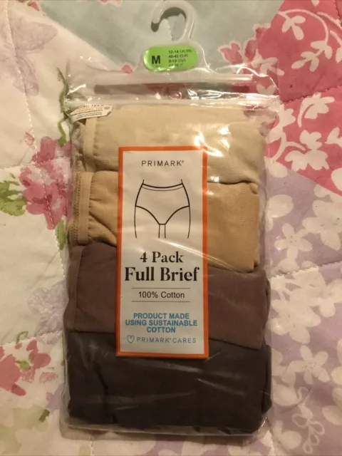 Full Briefs Knickers Underwear Primark Ladies Womens Multipack Cotton  Everyday