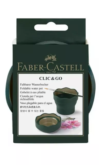 Olla de agua plegable Faber-Castell Click & Go