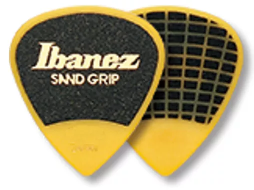 Ibanez Sandgrip Plektren PA16XSG-YE, 6er Pack, 1,20 mm, gelb, Grip Wizard