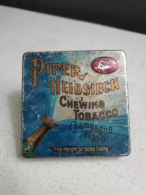 VINTAGE EMPTY PIPER Heidsieck Chewing Tobacco Champagne Flavor Pocket ...