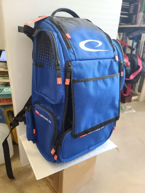 Latitude 64 DG Luxury E4 Backpack Disc Golf Bag - Blue FREE SHIPPING BAG STORED