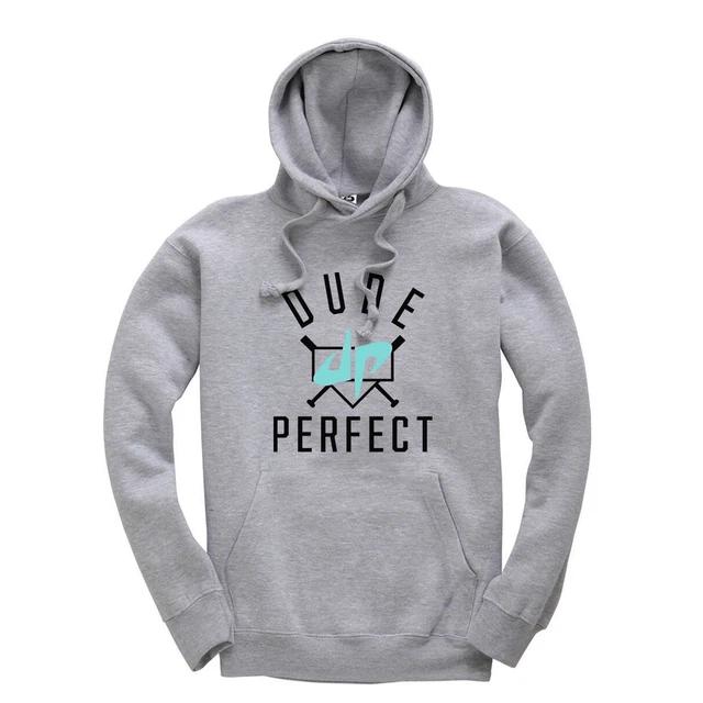 Dude Perfect Kids Hoodie Hooded Sweatshirt YouTube YouTuber (Black & Blue Print)