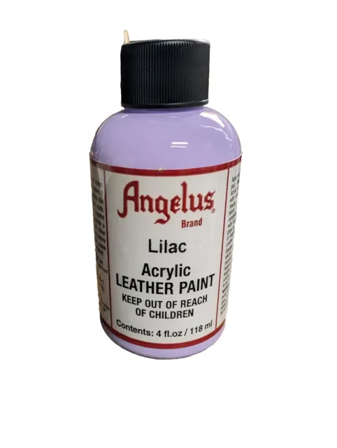 2 Bottles Angelus Acrylic Leather Paint /Dye - Leather & Vinyl - 4 oz-  Original