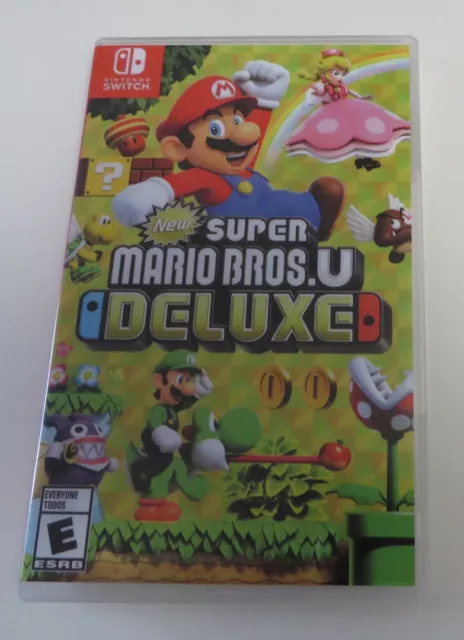 New Super Mario Bros U Deluxe Replacement Case: Double-sided Insert for  Nintendo Switch 