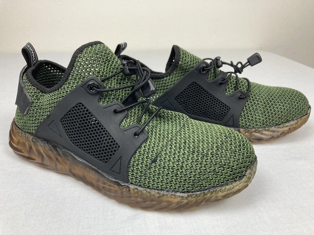 Adidas Die Weltmarke Mit Den Green Mesh Steel Toe Shoes Mens 8 Us 41 Eu Worn 1X!