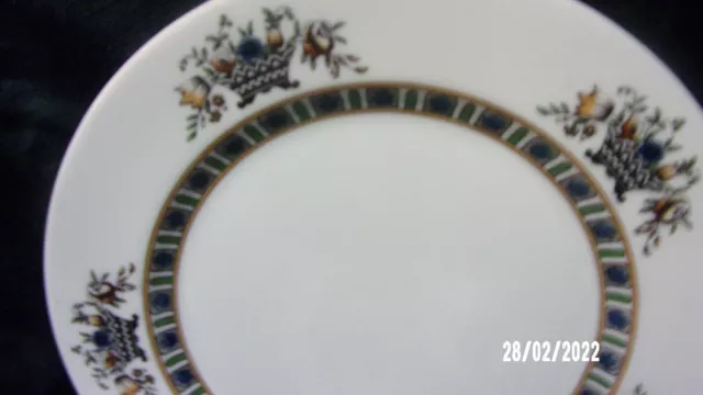 Vintage Syracuse China VIRGINIA Old Ivory O.P.CO Flowers 8" SALAD PLATE ~ 3