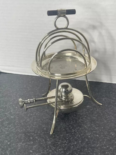 Asprey Of London Vintage/Antique Muffin Toast Warmer Silver Plate Fully Marked