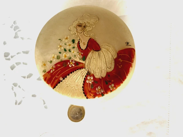 Boîte à Bijoux Art Déco Figure Féminine – Style Cléopâtre, Vintage, Veronese