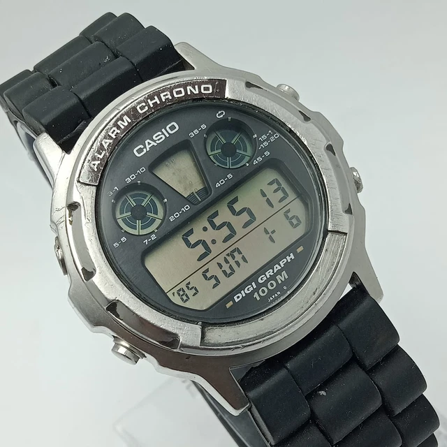 CASIO 828 DGW-300 Digi-Graph Quartz Alarm Digital Vintage  display picture 3