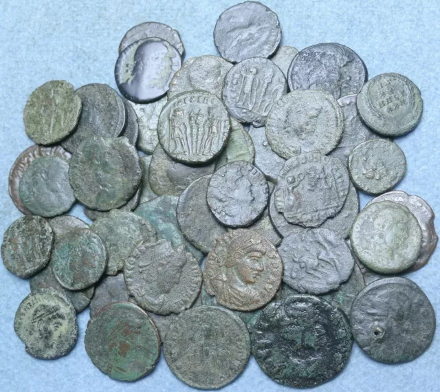 Lot Of 50 Roman Bronze Coins