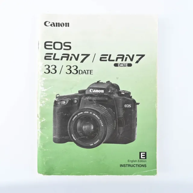 Canon Eos Elan 7 Elan 33 Camera New Instruction Manual Guid Book Original