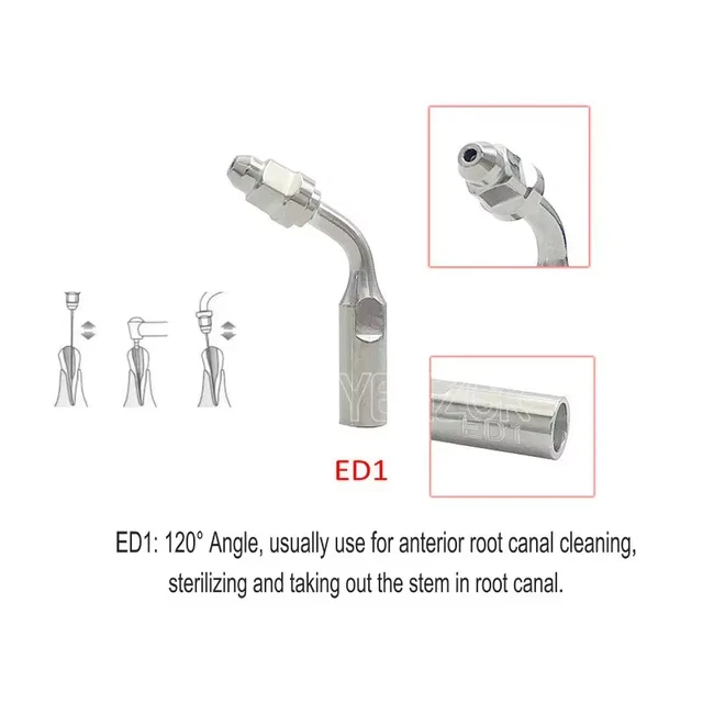 Lot De 5 Embouts De Détartreur Dentaire Ultrasonique P1 - Compatible EMS/Woodpecker