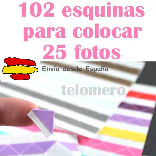 102 esquinas de Pegatina para 25 fotografias hacer album de fotos scrapbooking