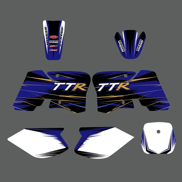 STICKER KIT FOR Yamaha TTR90 TTR125 TTR250 Tank Decals Vinyls TTR