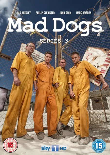 MAD DOGS COMPLETE SERIES 3 DVD 3rd Third Season Three Original UK Release R2